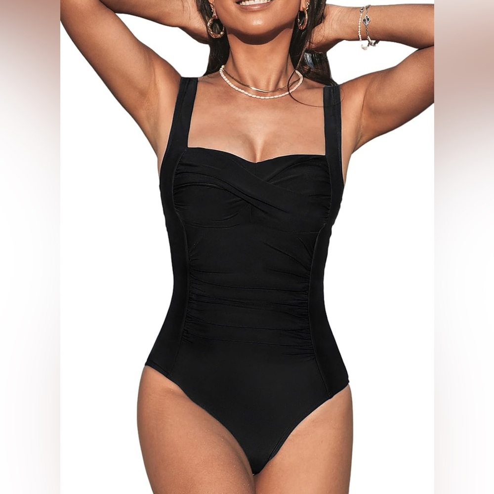 Cupshe Black One-Piece Swimsuit